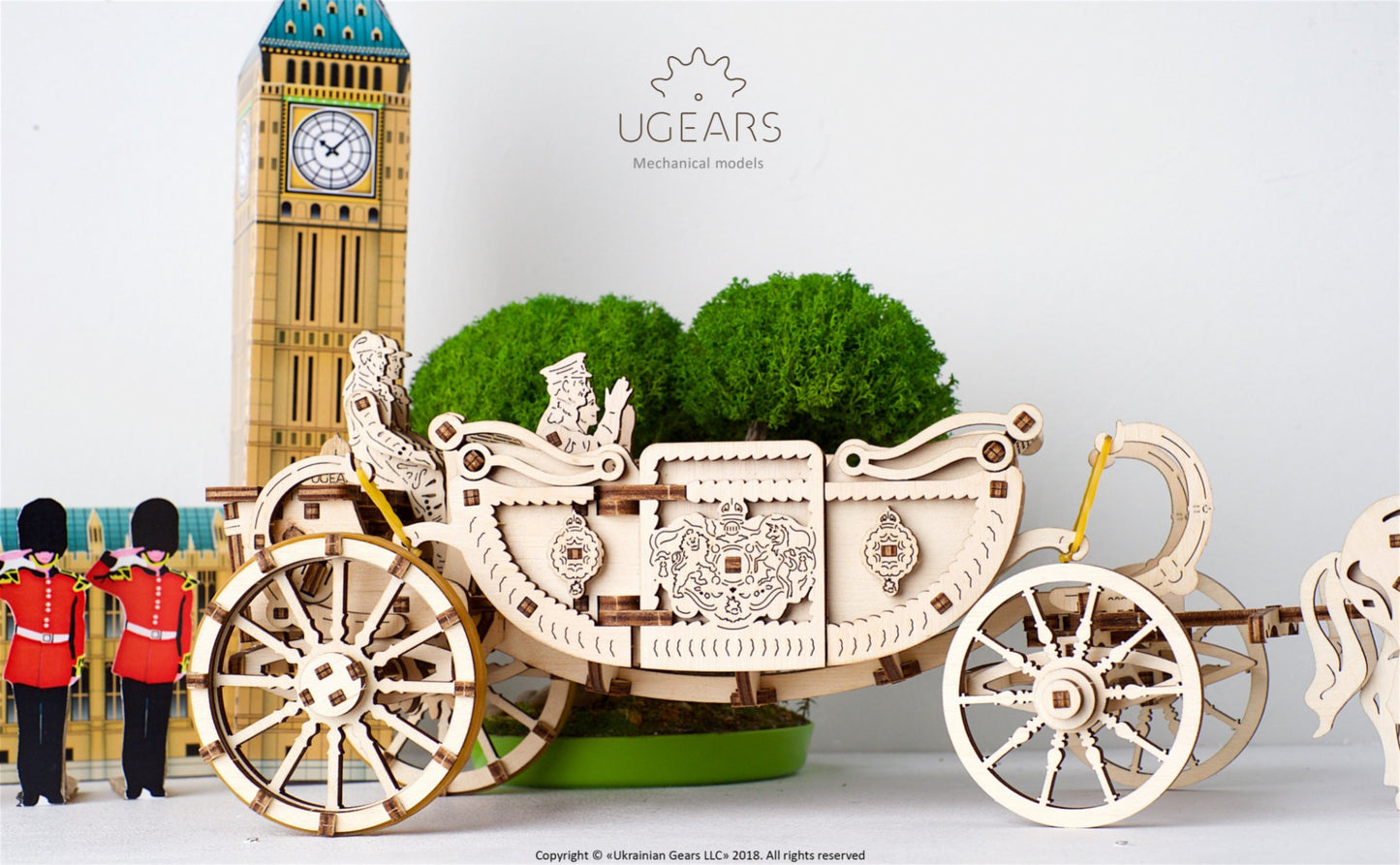 3D Palapeli - 290 palaa - Royal Сarriage - 3Dpalapelit.com