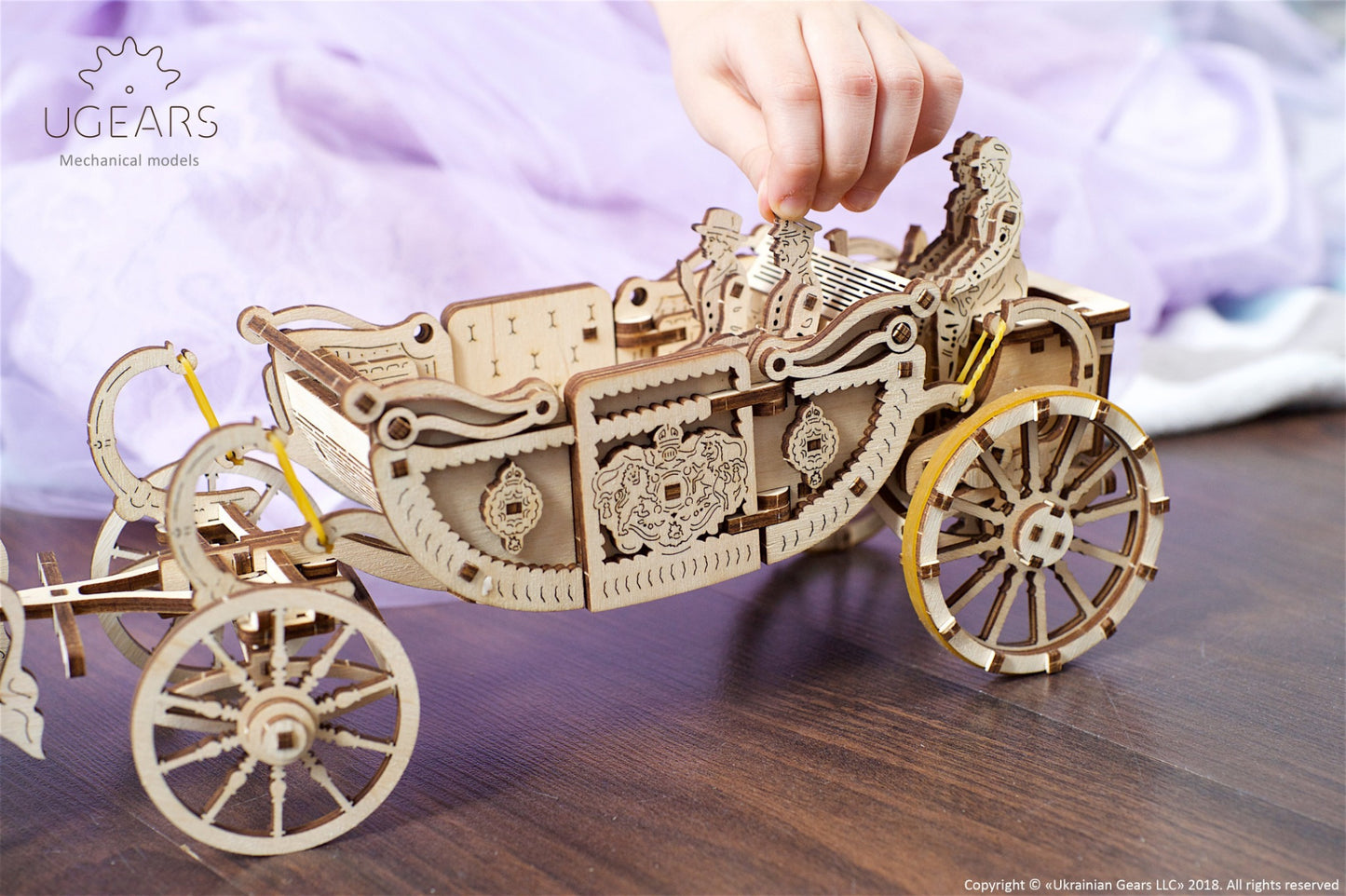 3D Palapeli - 290 palaa - Royal Сarriage - 3Dpalapelit.com
