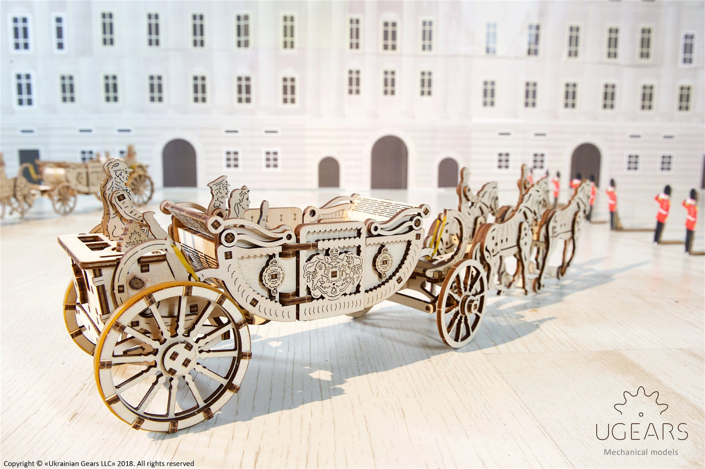 3D Palapeli - 290 palaa - Royal Сarriage - 3Dpalapelit.com