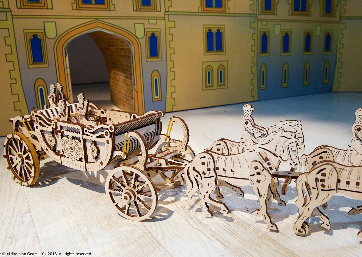 3D Palapeli - 290 palaa - Royal Сarriage - 3Dpalapelit.com
