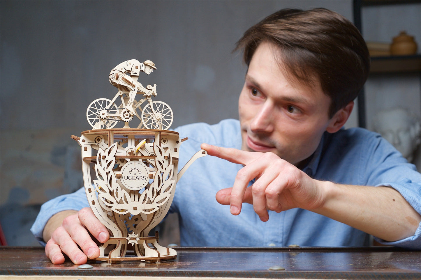 3D Palapeli - 189 palaa - Automaton Cyclist - 3Dpalapelit.com