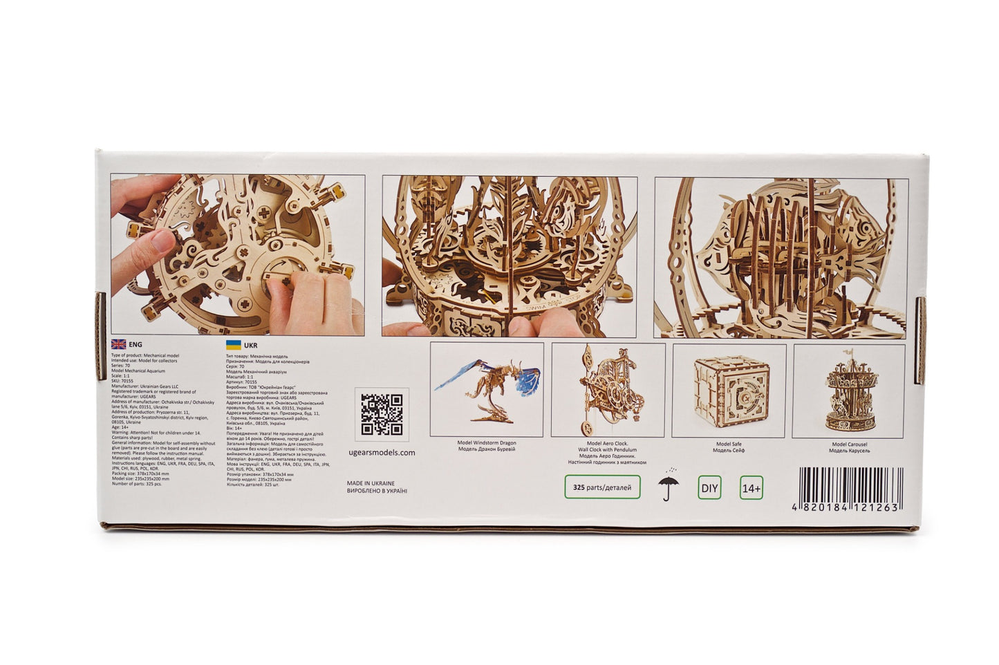 3D Palapeli - 325 palaa - Mechanical Aquarium - 3Dpalapelit.com
