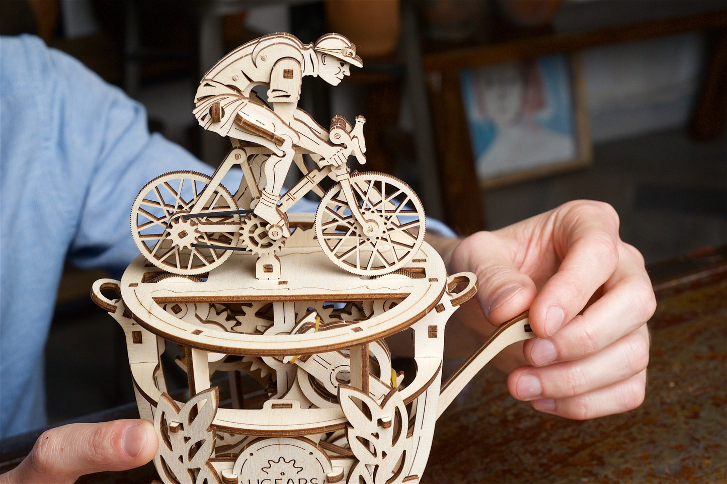 3D Palapeli - 189 palaa - Automaton Cyclist - 3Dpalapelit.com