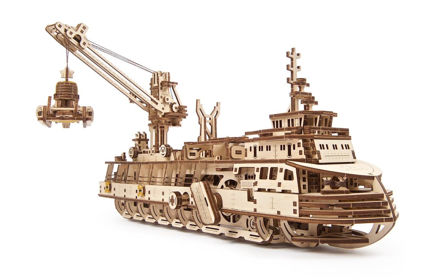 3D Palapeli - 575 palaa - Research Vessel - 3Dpalapelit.com