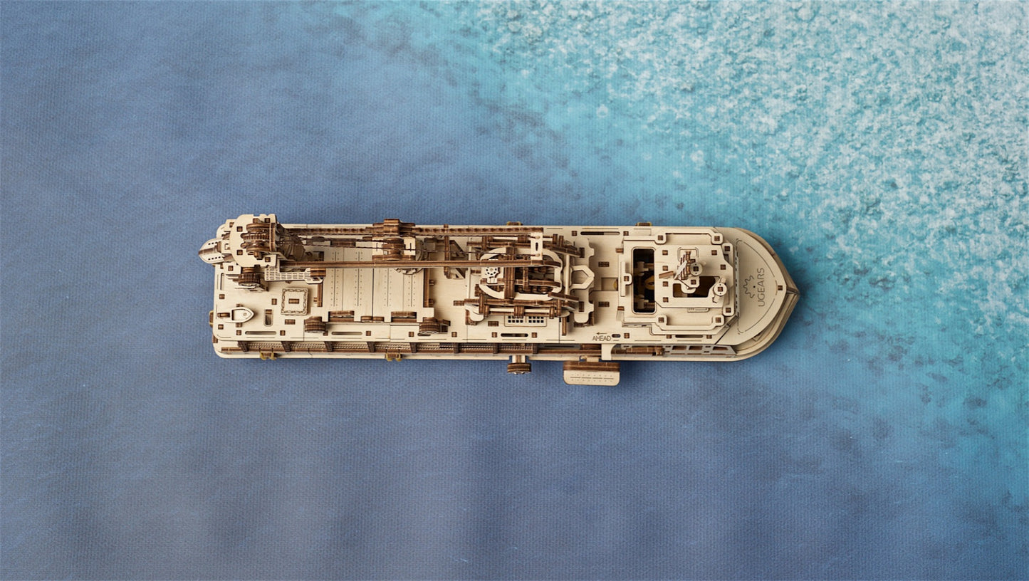 3D Palapeli - 575 palaa - Research Vessel - 3Dpalapelit.com
