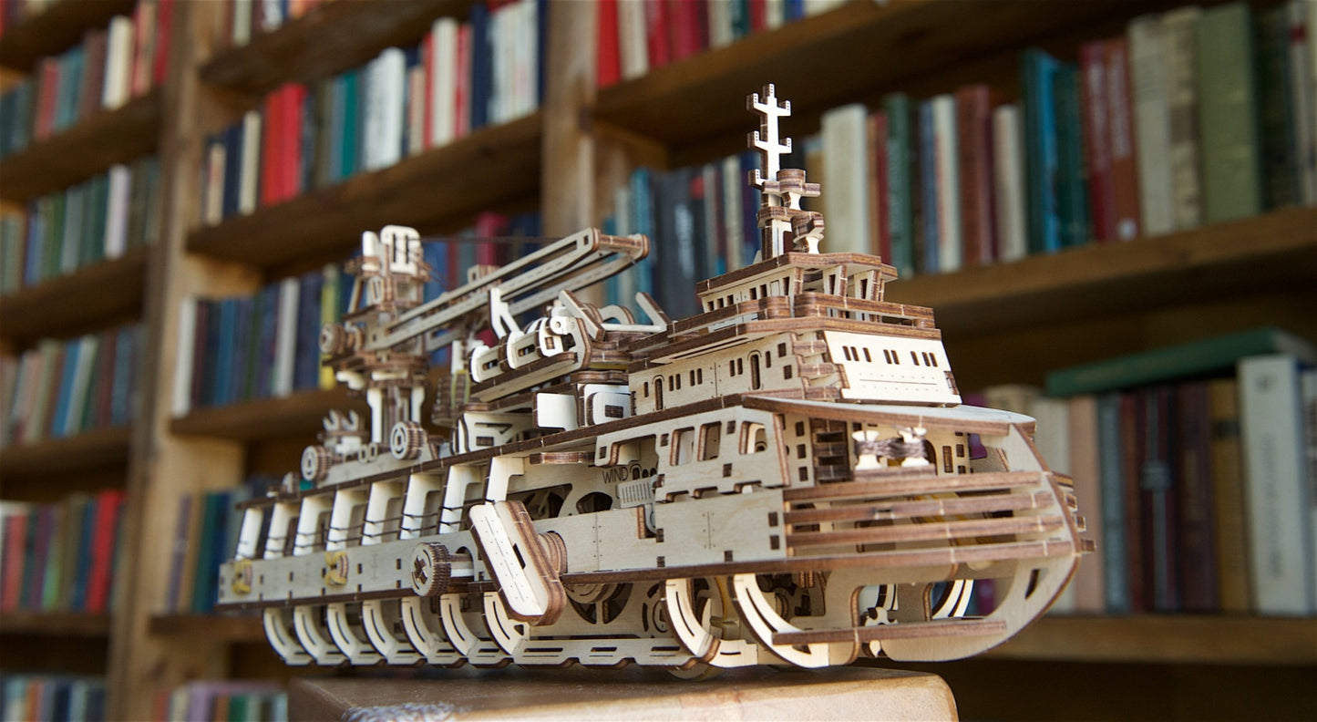 3D Palapeli - 575 palaa - Research Vessel - 3Dpalapelit.com
