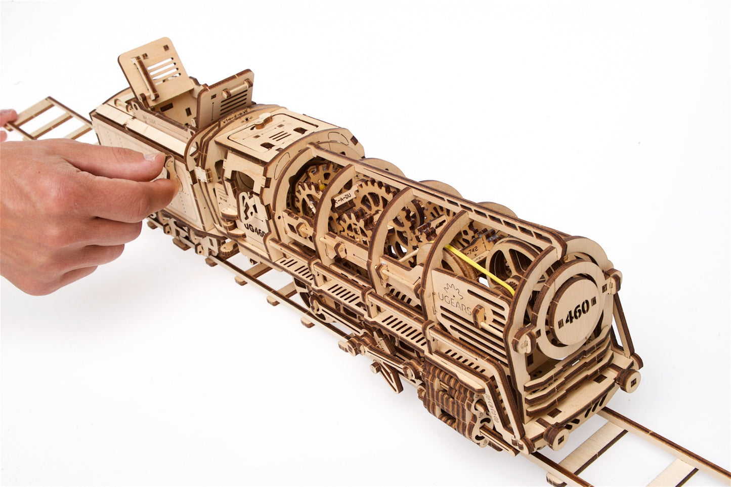 3D Palapeli - 443 palaa - Steam Locomotive with Tender - 3Dpalapelit.com