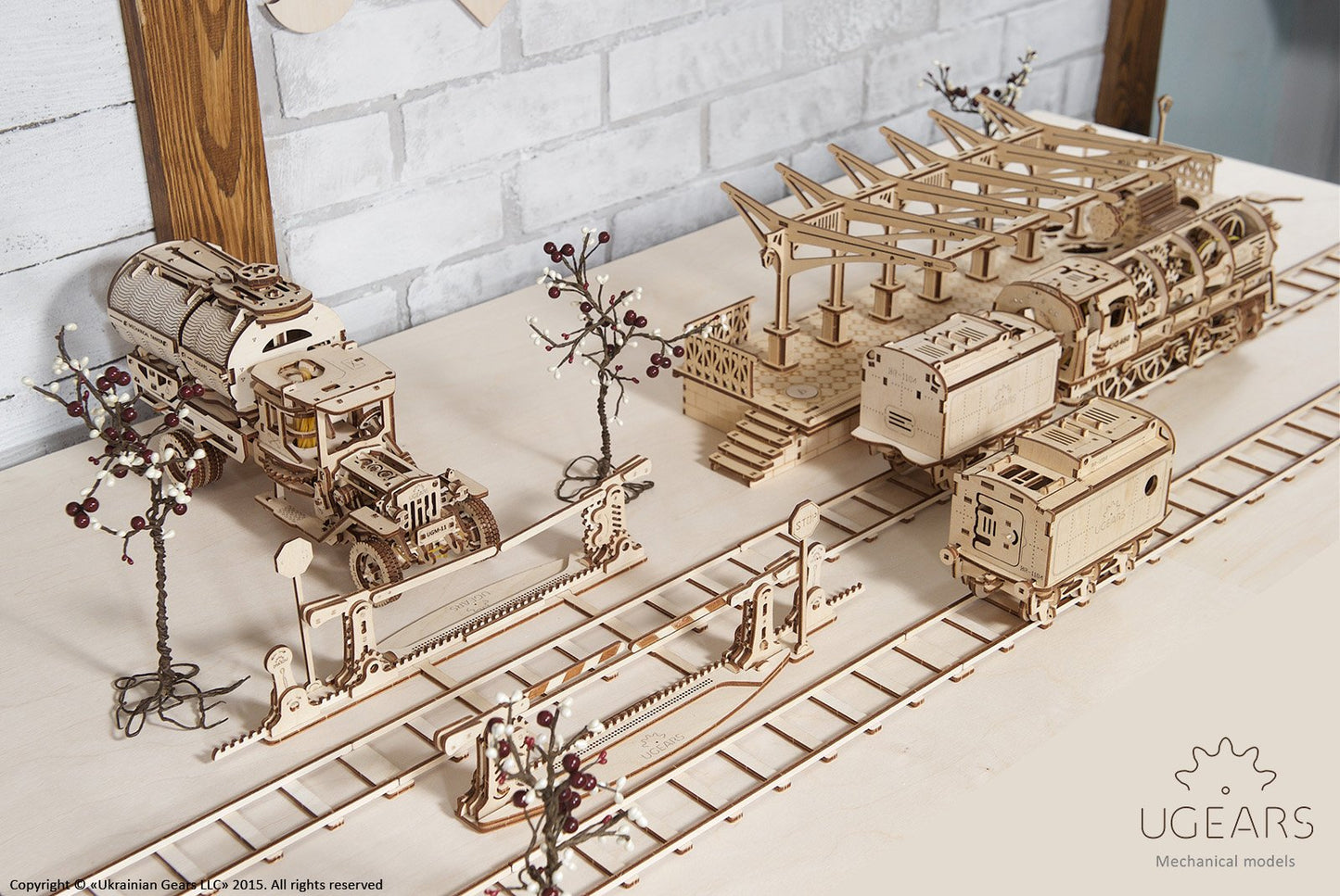 3D Palapeli - 200 palaa - Set of Rails with Crossing - 3Dpalapelit.com