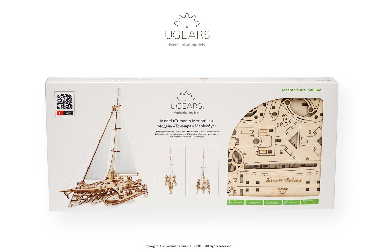 3D Palapeli - 237 palaa - Trimaran Merihobus - 3Dpalapelit.com