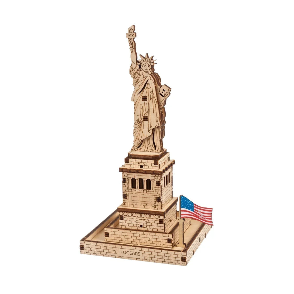 Ugears Statue of Liberty – Vapaudenpatsas – puinen 3D-palapeli, 46 osaa