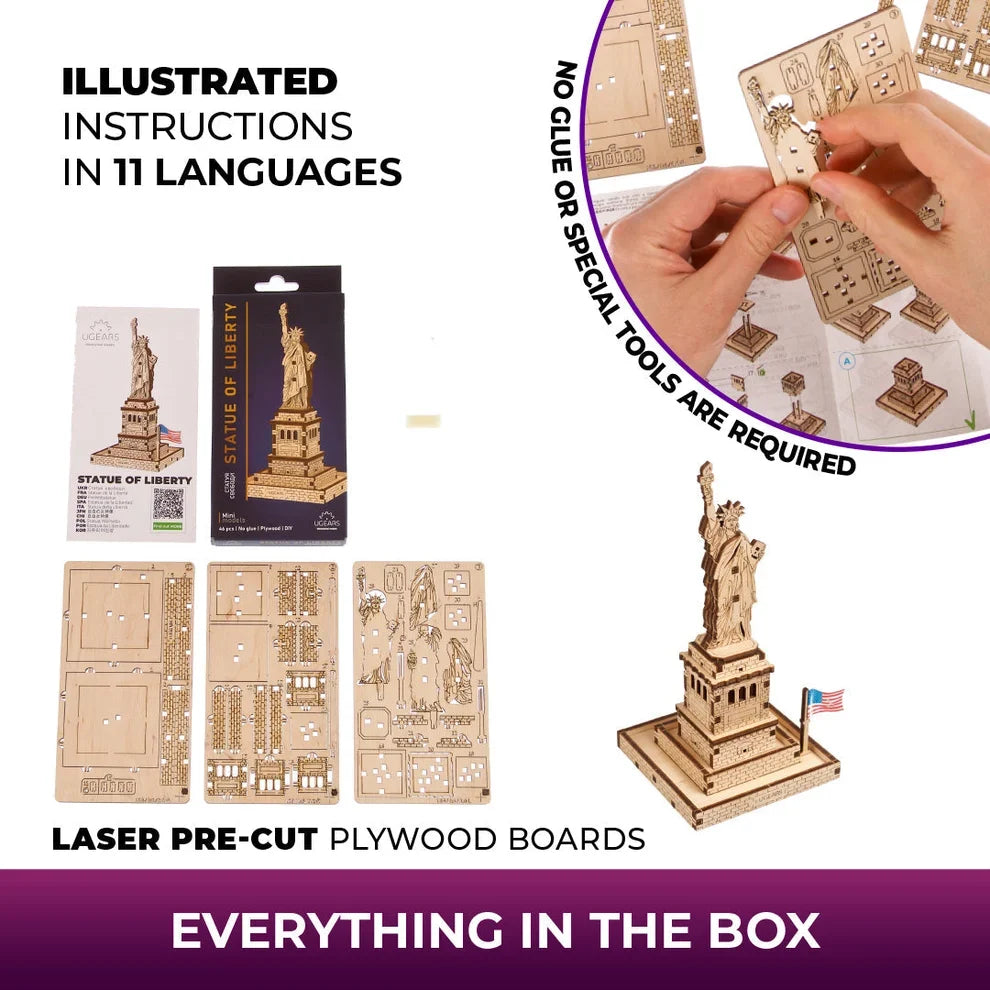 Ugears Statue of Liberty – Vapaudenpatsas – kuva 6