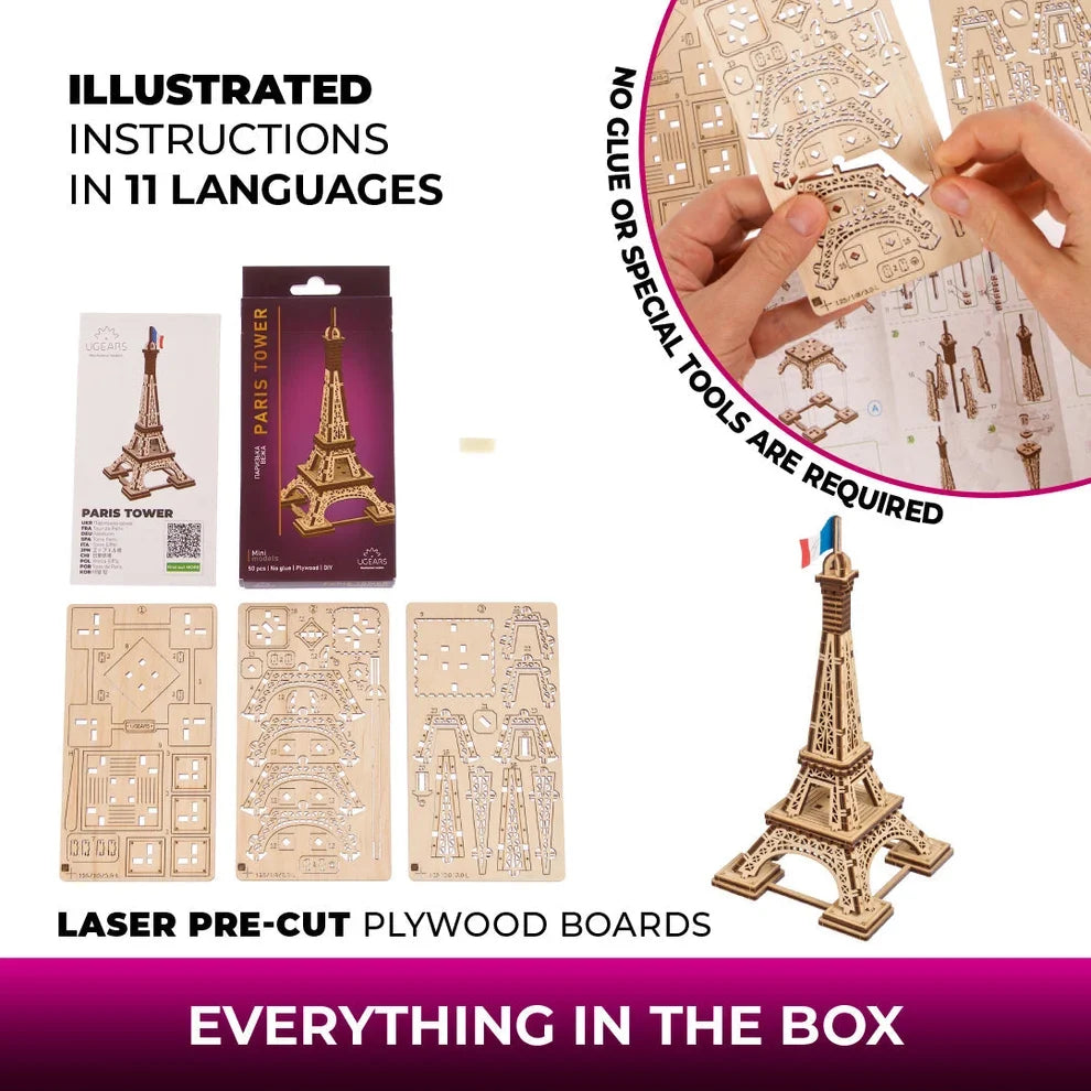 Ugears Paris Tower – Pariisin Eiffel-torni – kuva 6