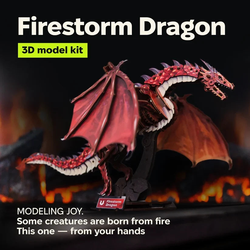 Ugears Firestorm Dragon – lohikäärme – kuva 7