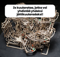 Ugears yhdistelmäkuularata, 2 × Marble Run Chain Hoist – puinen 3D-palapeli