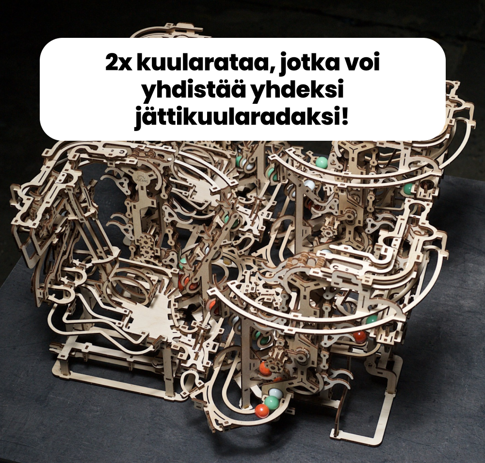 Yhdistelmä-kuularata - 2x Marble Run Chain Hoist