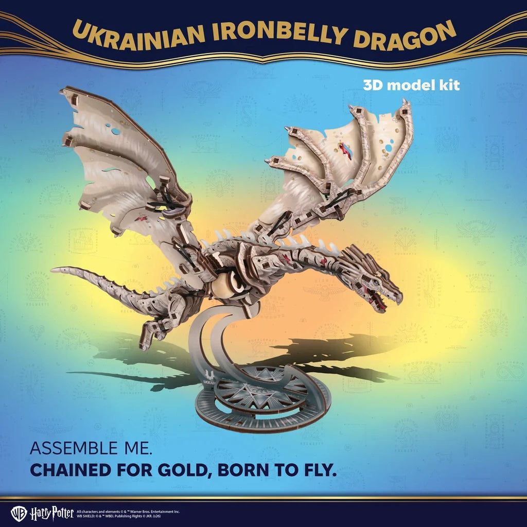 Ugears Harry Potter™ Ukrainian Ironbelly Dragon – kuva 8