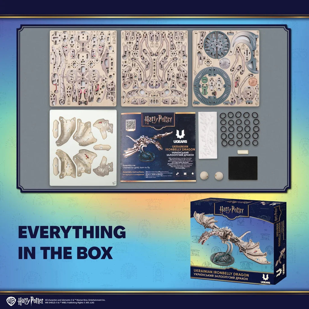 Ugears Harry Potter™ Ukrainian Ironbelly Dragon – kuva 9