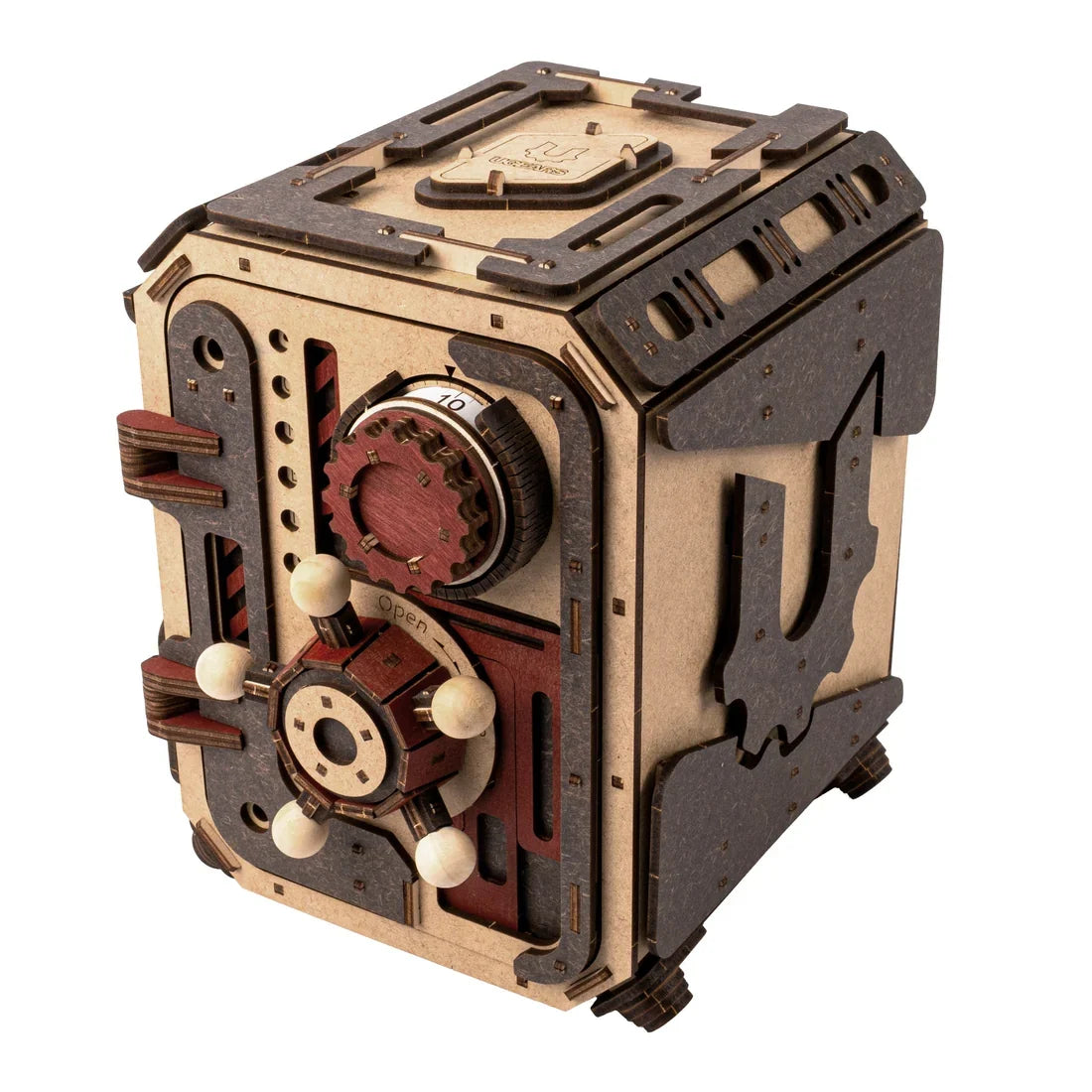 Ugears Safe Too – kassakaappi, puinen 3D-palapeli, 420 osaa