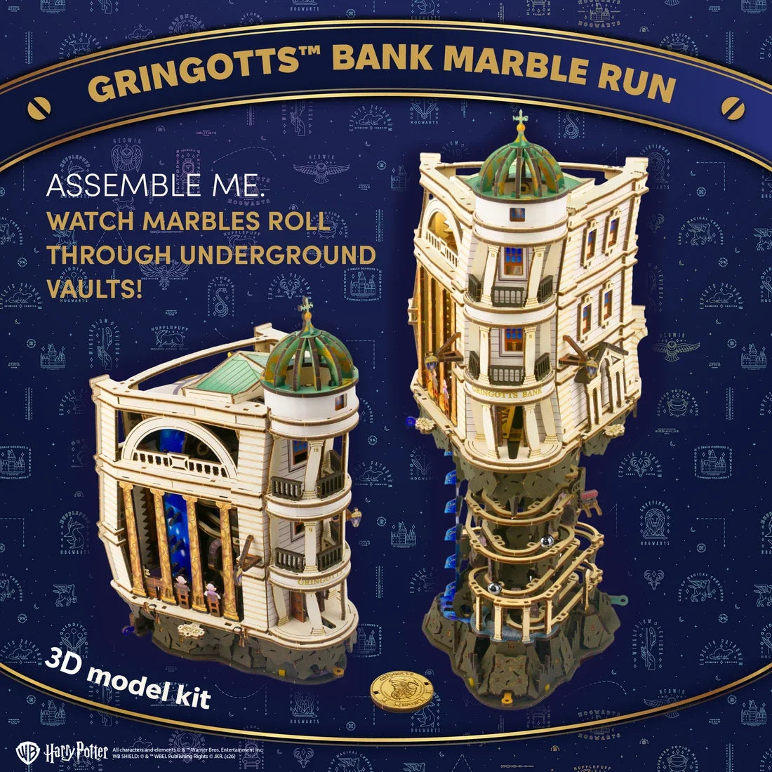 Ugears Harry Potter™ Gringotts™ Bank Marble Run – kuva 10