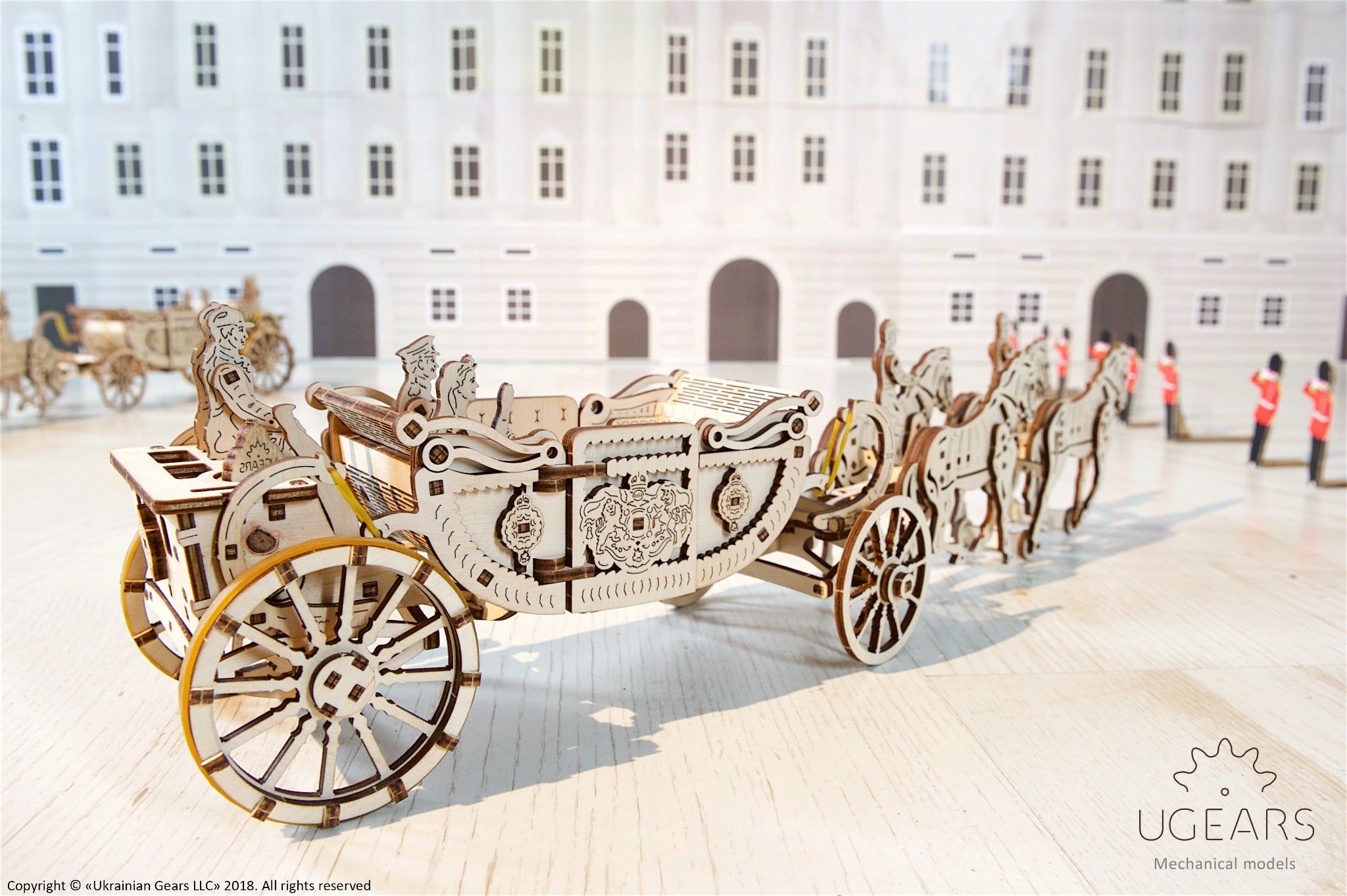 3D Palapeli - 290 palaa - Royal Сarriage - 3Dpalapelit.com