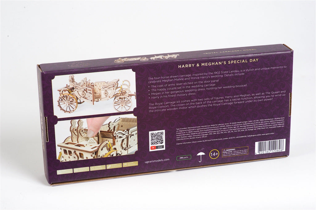 3D Palapeli - 290 palaa - Royal Сarriage - 3Dpalapelit.com
