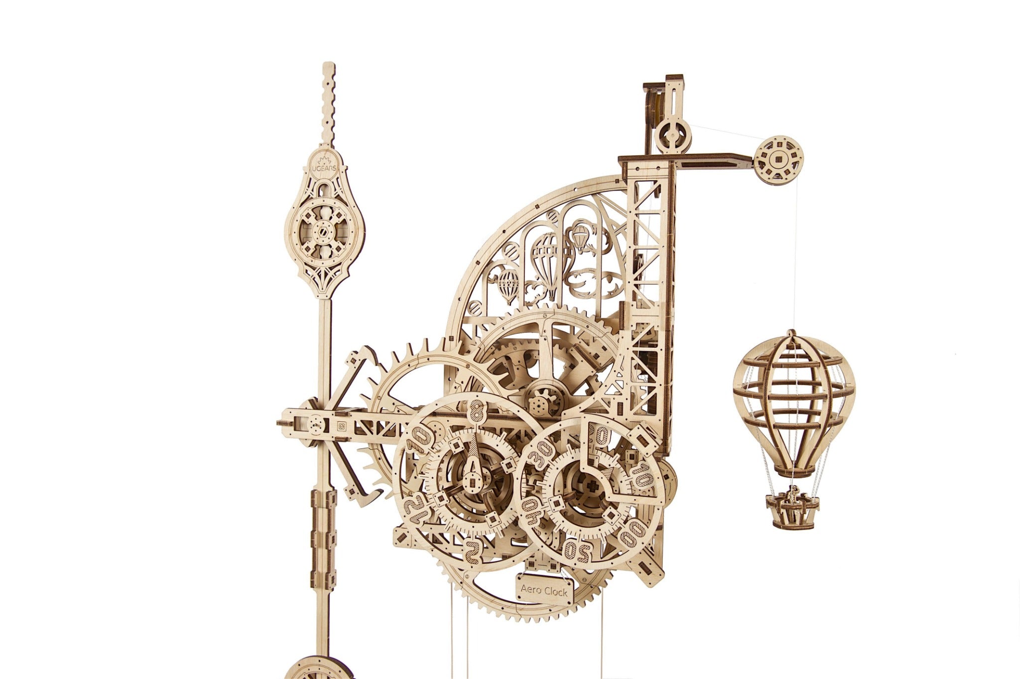 3D Palapeli - 320 palaa - Aero Clock. Wall Clock with Pendulum - 3Dpalapelit.com