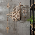 Ugears Aero Clock -seinäkello heilurilla – puinen 3D-palapeli, 320 osaa