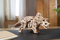 Ugears Triceratops-dinosaurus – puinen 3D-palapeli