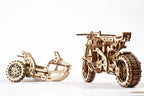 3D Palapeli - 380 palaa - Scrambler UGR-10 Motor Bike with Sidecar - 3Dpalapelit.com