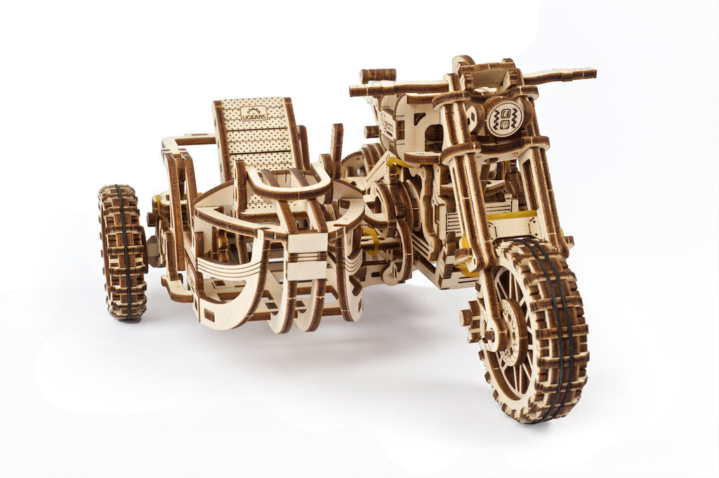 3D Palapeli - 380 palaa - Scrambler UGR-10 Motor Bike with Sidecar - 3Dpalapelit.com