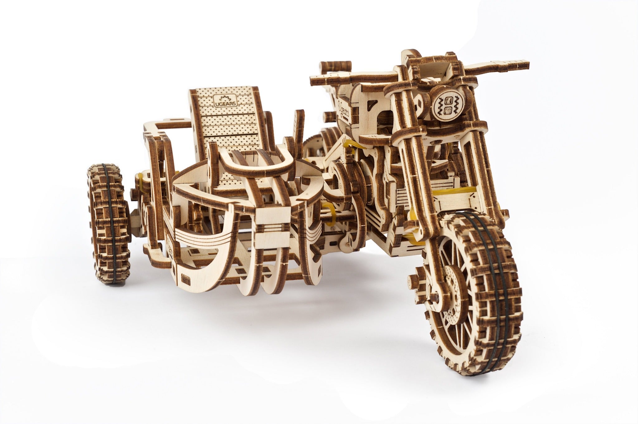 3D Palapeli - 380 palaa - Scrambler UGR-10 Motor Bike with Sidecar - 3Dpalapelit.com