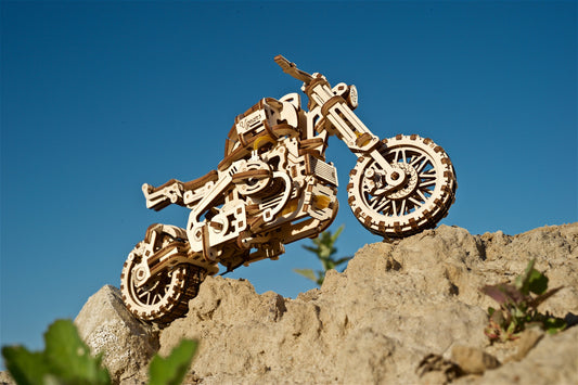 3D Palapeli - 380 palaa - Scrambler UGR-10 Motor Bike with Sidecar - 3Dpalapelit.com