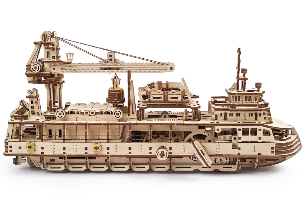 3D Palapeli - 575 palaa - Research Vessel - 3Dpalapelit.com