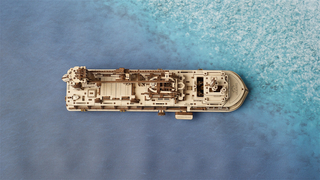 3D Palapeli - 575 palaa - Research Vessel - 3Dpalapelit.com