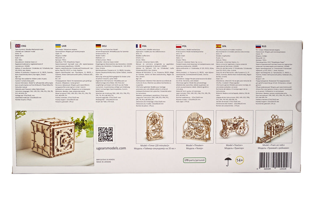 3D Palapeli - 179 palaa - Kassakaappi - 3Dpalapelit.com