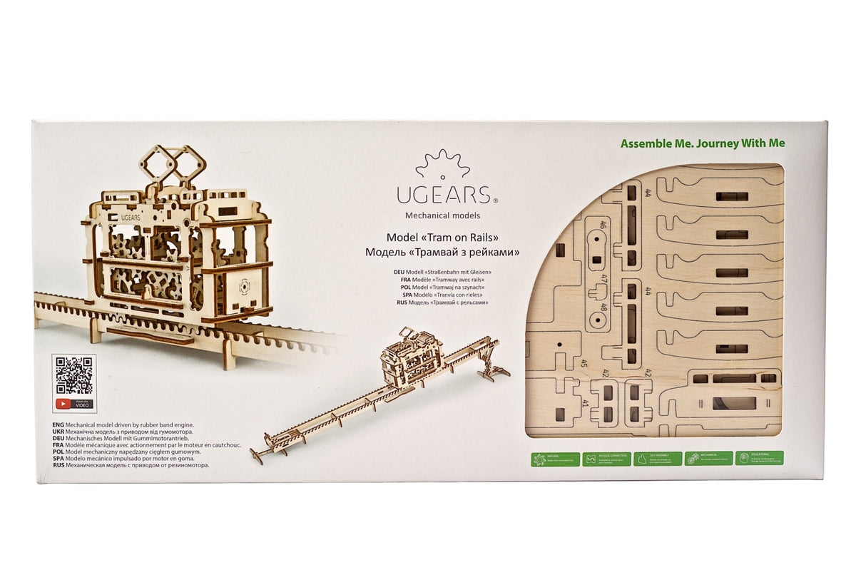 3D palapeli - Raitiovaunu kiskoilla
