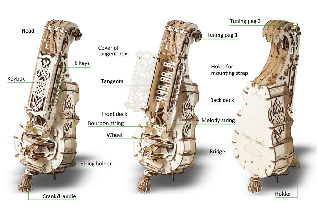3D Palapeli - 292 palaa - Hurdy-Gurdy - 3Dpalapelit.com