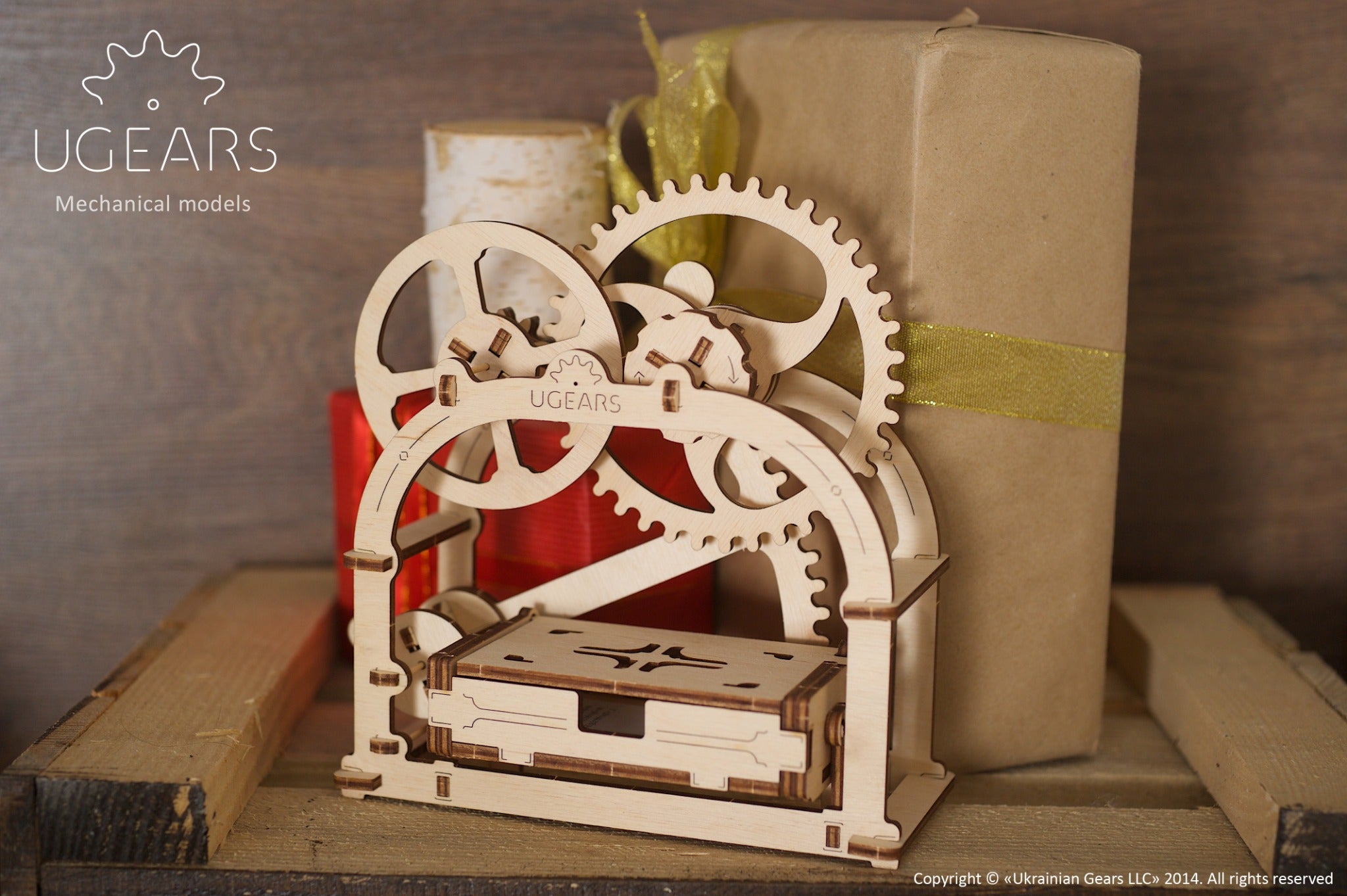 3D Palapeli - 61 palaa - Mechanical Box - 3Dpalapelit.com