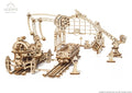 Ugears kiskoilla liikkuva nosturi – puinen 3D-palapeli, 354 osaa