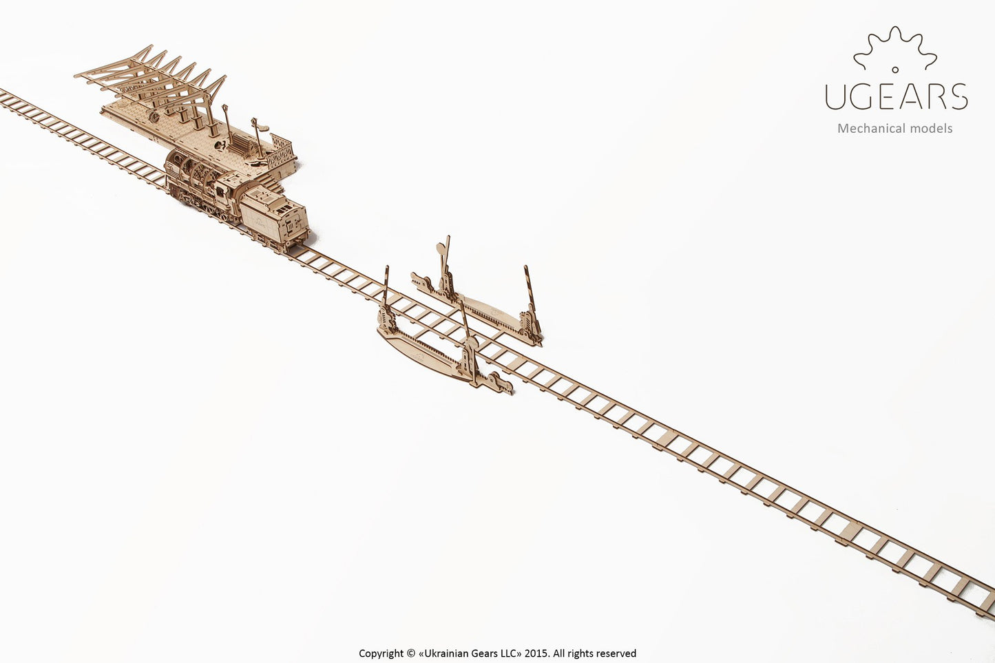 3D Palapeli - 200 palaa - Set of Rails with Crossing - 3Dpalapelit.com