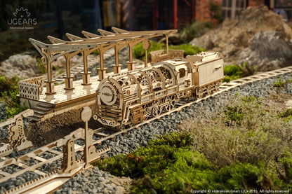 3D Palapeli - 196 palaa - Railway Platform - 3Dpalapelit.com