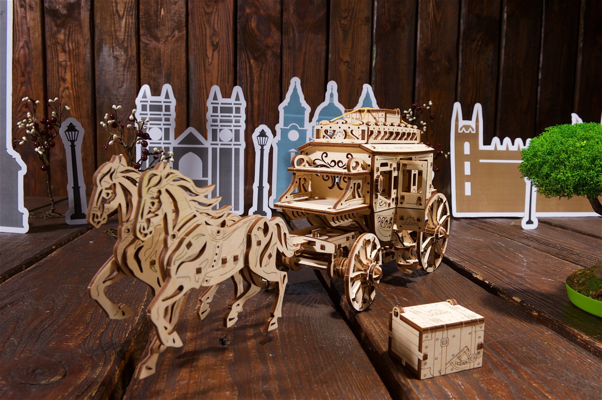 3D Palapeli - 248 palaa - Stagecoach - 3Dpalapelit.com