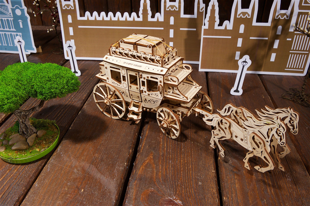 3D Palapeli - 248 palaa - Stagecoach - 3Dpalapelit.com