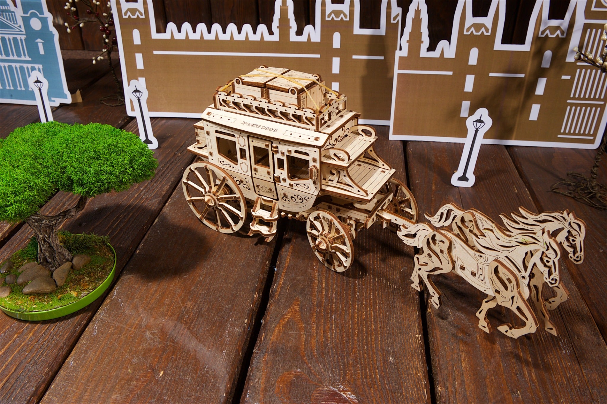 3D Palapeli - 248 palaa - Stagecoach - 3Dpalapelit.com