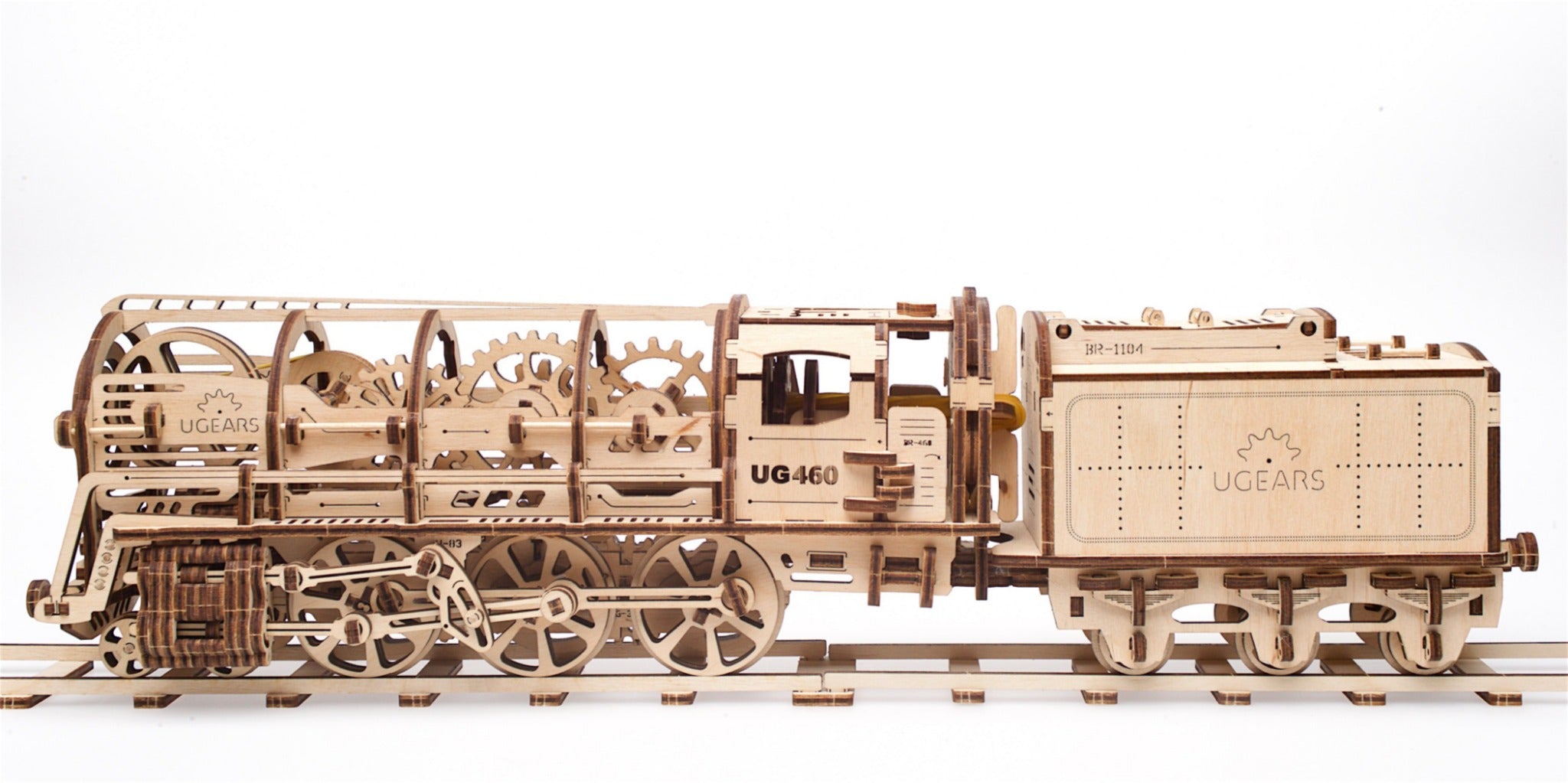3D Palapeli - 443 palaa - Steam Locomotive with Tender - 3Dpalapelit.com