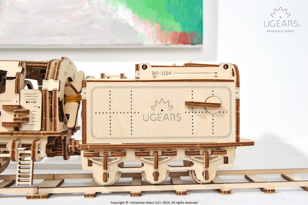 3D Palapeli - 443 palaa - Steam Locomotive with Tender - 3Dpalapelit.com