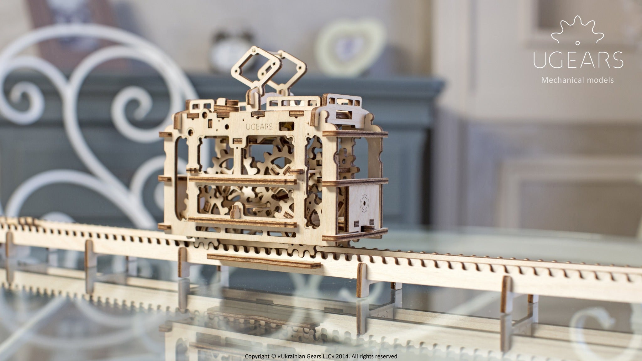 3D Palapeli - 154 palaa - Raitiovaunu kiskoilla - 3Dpalapelit.com