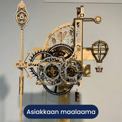 3D palapeli - Aero Clock. Wall Clock with Pendulum