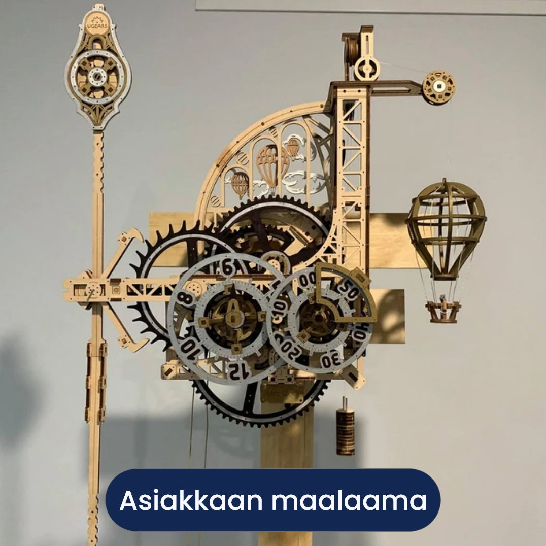 3D palapeli - Aero Clock. Wall Clock with Pendulum